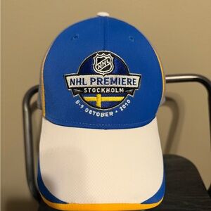 NHL Premiere Stockholm Blue and White Hat